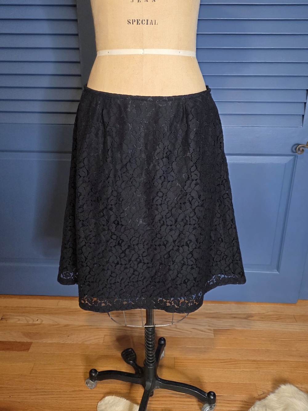 Calvin Klein Black Lace Skater Skirt